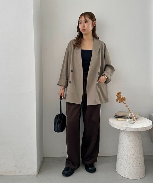 DISCOAT（ディスコート）の「【Enlude】ラインイリトラックジャージーパンツ《ユニセックス》（その他パンツ・レディース・ネイビー/ブラウン・LARGE/MEDIUM）」の14枚目の写真