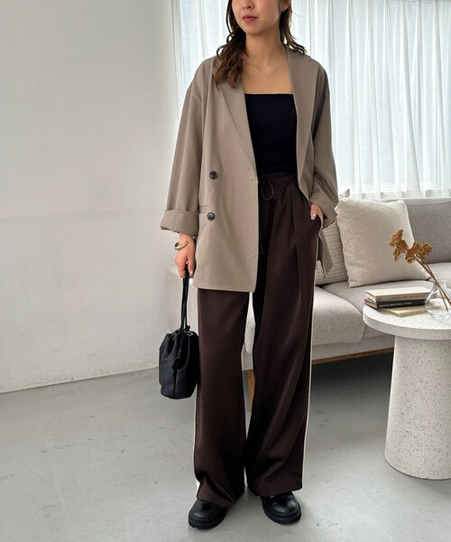 DISCOAT（ディスコート）の「【Enlude】ラインイリトラックジャージーパンツ《ユニセックス》（その他パンツ・レディース・ネイビー/ブラウン・LARGE/MEDIUM）」の16枚目の写真