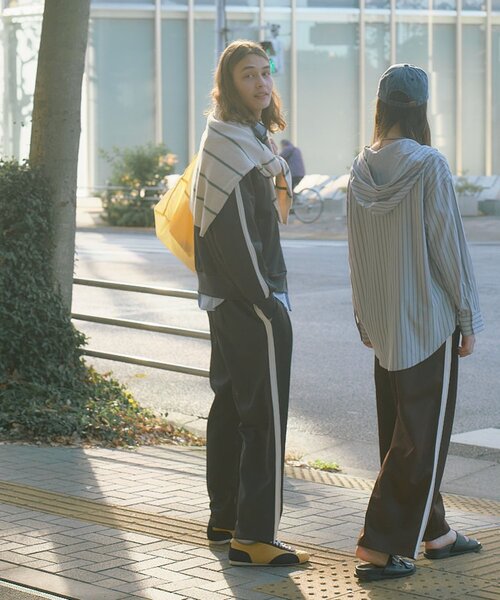 DISCOAT（ディスコート）の「【Enlude】ラインイリトラックジャージーパンツ《ユニセックス》（その他パンツ・レディース・ネイビー/ブラウン・LARGE/MEDIUM）」の6枚目の写真