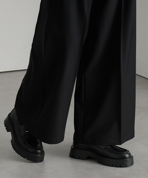 cussil（クシル）の「【cussil/クシル】チャンキーラグソールデザインビットローファー +6cm（ローファー・メンズ・ブラック・L/M/S）」の6枚目の写真