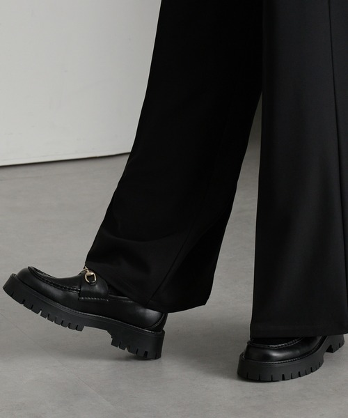 cussil（クシル）の「【cussil/クシル】チャンキーラグソールデザインビットローファー +6cm（ローファー・メンズ・ブラック・L/M/S）」の11枚目の写真