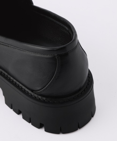 cussil（クシル）の「【cussil/クシル】チャンキーラグソールデザインビットローファー +6cm（ローファー・メンズ・ブラック・L/M/S）」の17枚目の写真