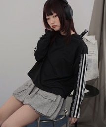 サイドレースラインカットソー