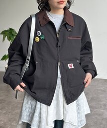 CPCM（シーピーシーエム）の「缶バッジ付きライトワークジャケット（ブルゾン）」