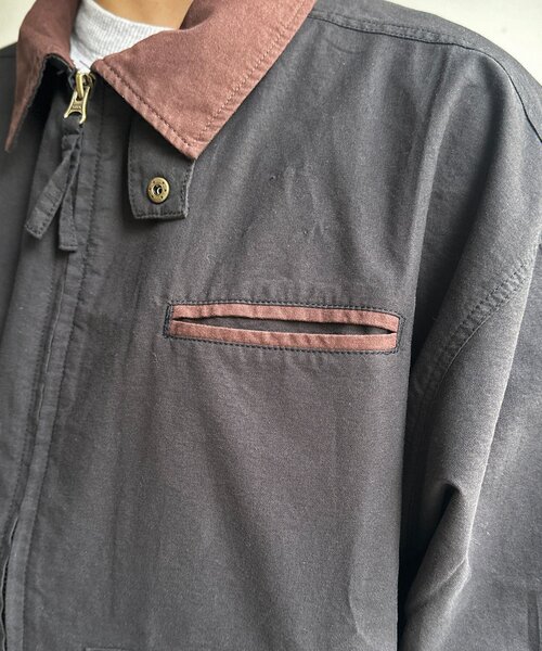 CPCM（シーピーシーエム）の「缶バッジ付きライトワークジャケット（ブルゾン・レディース・ブラウン/ブラック・MEDIUM/LARGE）」の20枚目の写真