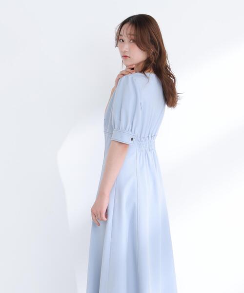 NATURAL BEAUTY BASIC(ナチュラルビューティーベーシック)の「◇バイカラーステッチワンピース(ワンピース・レディース・ブルー系その他6/ブルー系その他/ホワイト系その他・P/S/MEDIUM)」の21枚目の写真