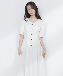 NATURAL BEAUTY BASIC（ナチュラルビューティーベーシック）の「◇バイカラーステッチワンピース（ワンピース）」