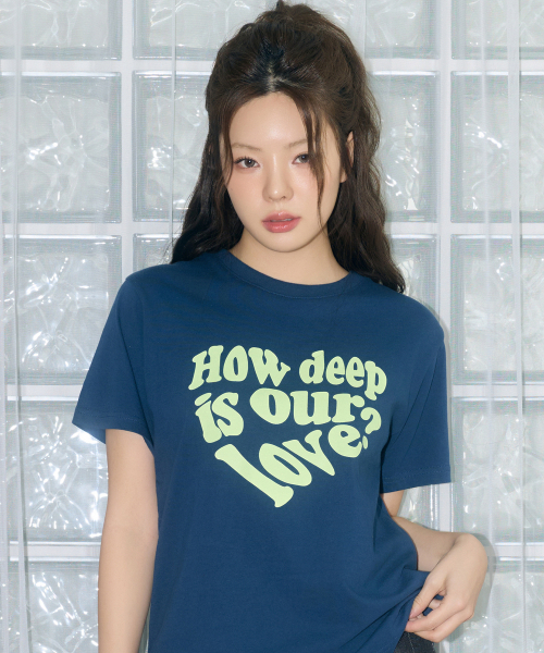 LUVISTRUE(ラヴイズトゥルー)の「DN LUV TEE(NAVY)(Tシャツ/カットソー・レディース・その他・FREE)」の1枚目の写真