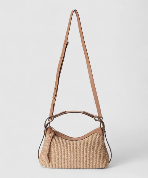 ANAYI（アナイ）の「◇レザーコンビハンドバッグ（ハンドバッグ・レディース・ライトベージュ・FREE）」の3枚目の写真