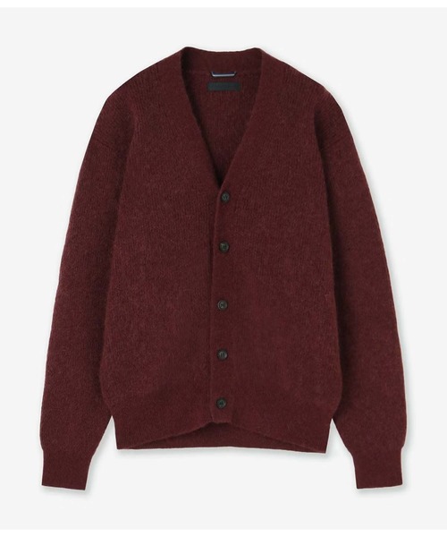 junhashimoto（ジュンハシモト）の「7G MOHAIR CARDIGAN（カーディガン/ボレロ・メンズ・MD.Gray/バーガンディー・3/4/5）」の2枚目の写真
