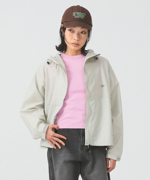 DANTON(ダントン)の「【WEB限定】DANTON / スタナー ナイロン フード ジャケット(マウンテンパーカー・レディース・ブラック/ベージュ/ピンク・MEDIUM/SMALL)」の2枚目の写真