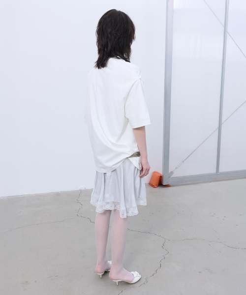 LCDC TM(エルシーディーシーティーエム)の「OPENED OVERSIZED T-SHIRT (WHITE)(Tシャツ/カットソー・レディース・その他・OS)」の5枚目の写真