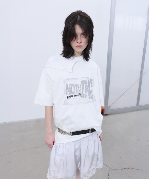 LCDC TM(エルシーディーシーティーエム)の「OPENED OVERSIZED T-SHIRT (WHITE)(Tシャツ/カットソー・レディース・その他・OS)」の6枚目の写真