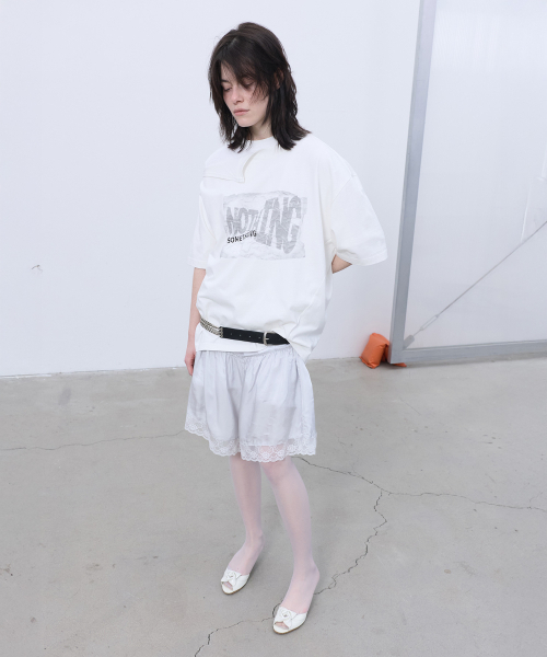 LCDC TM(エルシーディーシーティーエム)の「OPENED OVERSIZED T-SHIRT (WHITE)(Tシャツ/カットソー・レディース・その他・OS)」の10枚目の写真