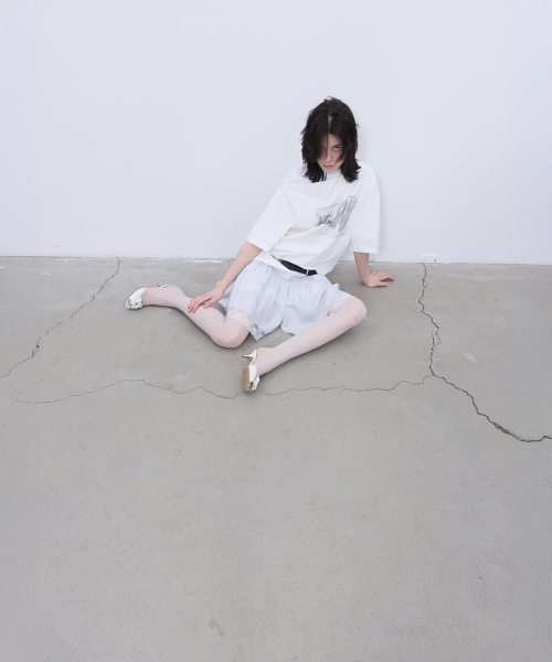 LCDC TM(エルシーディーシーティーエム)の「OPENED OVERSIZED T-SHIRT (WHITE)(Tシャツ/カットソー・レディース・その他・OS)」の3枚目の写真