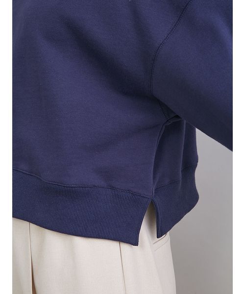 Mila Owen（ミラオーウェン）の「フォルムスリーブショートトレーナー（スウェット・レディース・ネイビー/アイボリー/ピンク・F）」の10枚目の写真