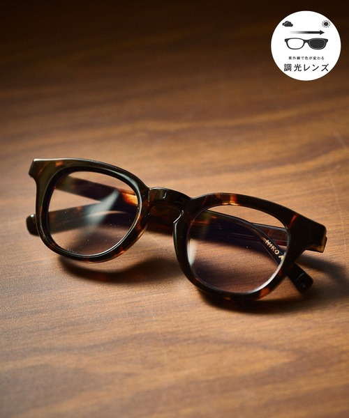 niko and...（ニコアンド）の「ウェリントン調光サングラス（その他小物・メンズ・その他1/ブラック・FREE）」の2枚目の写真