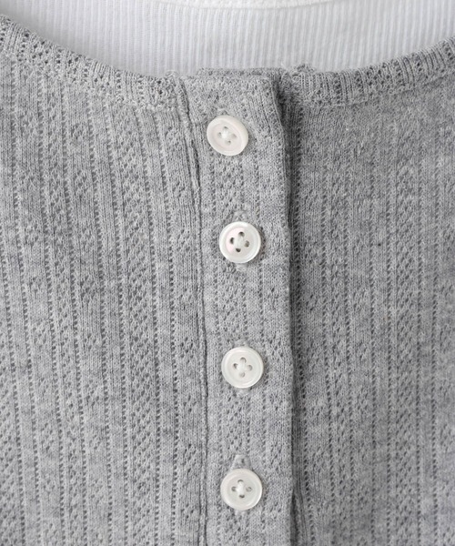 LOWRYS FARM(ローリーズファーム)の「ヘンリーレイヤードタンク 638381(タンクトップ・レディース・ブラック/グレー/レッド/アイボリー・FREE)」の6枚目の写真