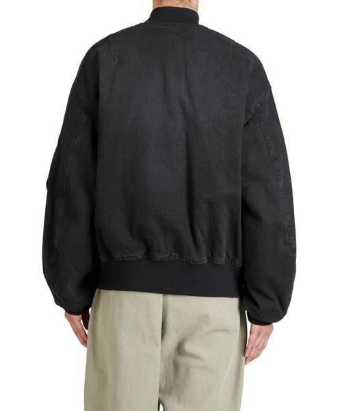 marka（マーカ）の「marka / マーカ：PUFFED DENIM BOMBER JACKET -ORGANIC COTTON 12oz DENIM-：M25D04BL01C[COR]（ブルゾン・メンズ・ブラック・2(M)/3(L)）」の11枚目の写真