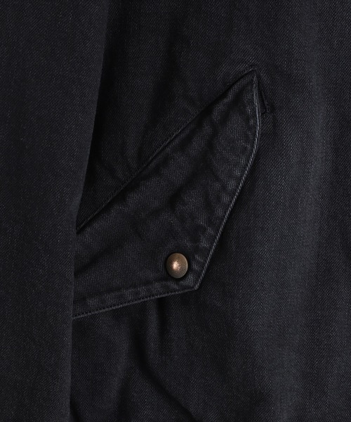 marka（マーカ）の「marka / マーカ：PUFFED DENIM BOMBER JACKET -ORGANIC COTTON 12oz DENIM-：M25D04BL01C[COR]（ブルゾン・メンズ・ブラック・2(M)/3(L)）」の5枚目の写真