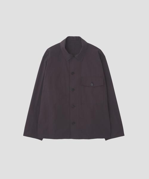 MARGARET HOWELL（マーガレットハウエル）の「COTTON SILK PLAINWEAVE（ブルゾン・メンズ・ベージュ/ダークブラウン・SMALL/MEDIUM/LARGE）」の8枚目の写真