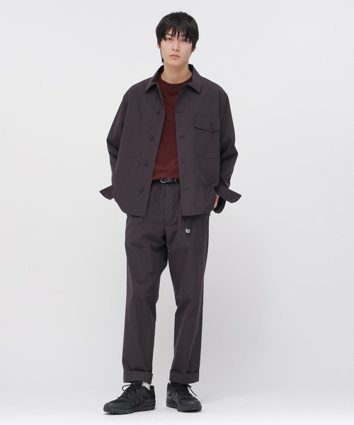 MARGARET HOWELL（マーガレットハウエル）の「COTTON SILK PLAINWEAVE（ブルゾン・メンズ・ベージュ/ダークブラウン・SMALL/MEDIUM/LARGE）」の15枚目の写真