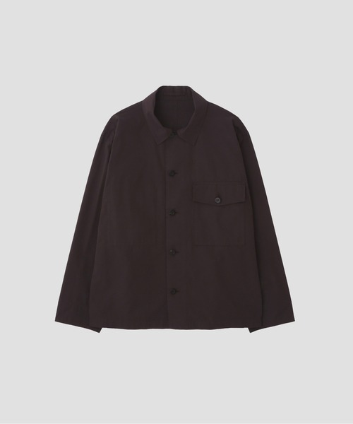 MARGARET HOWELL（マーガレットハウエル）の「COTTON SILK PLAINWEAVE（ブルゾン・メンズ・ベージュ/ダークブラウン・SMALL/MEDIUM/LARGE）」の16枚目の写真