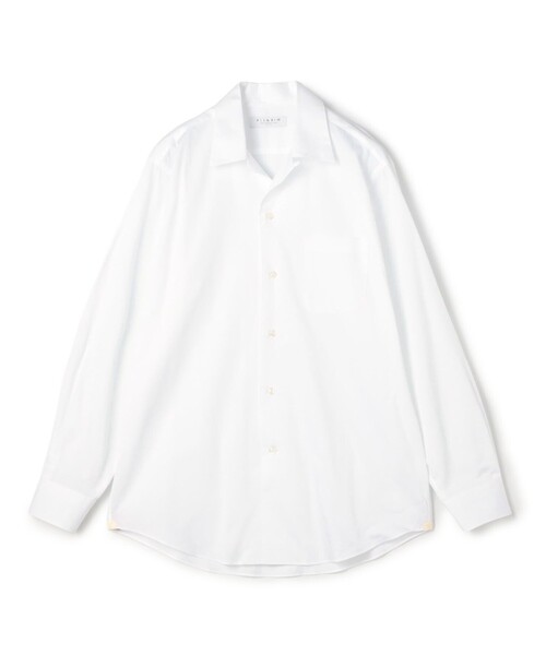 TOMORROWLAND (トゥモローランド)の「コットンピケ オープンカラー ロングスリーブシャツ CANCLINI(シャツ/ブラウス・メンズ・ホワイト・L/M/S/XS)」の1枚目の写真