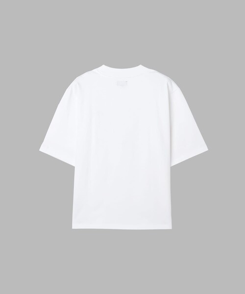 agnes b.(アニエスベー)の「メンズ ロゴ 刺繍 コットン 半袖 Tシャツ "Horace"(Tシャツ/カットソー・メンズ・ホワイト・2/3/1)」の2枚目の写真