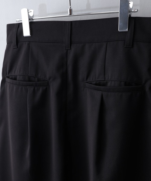 welise（ウェライズ）の「【welise/ウェライズ】ハイグレードヘビーTR  ジッパータックモードハーフスラックス（その他パンツ・メンズ・ブラック/グレー・L/M/S）」の20枚目の写真