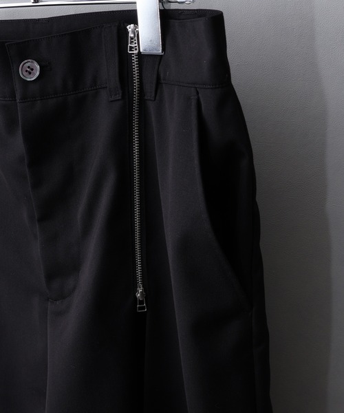 welise（ウェライズ）の「【welise/ウェライズ】ハイグレードヘビーTR  ジッパータックモードハーフスラックス（その他パンツ・メンズ・ブラック/グレー・L/M/S）」の19枚目の写真
