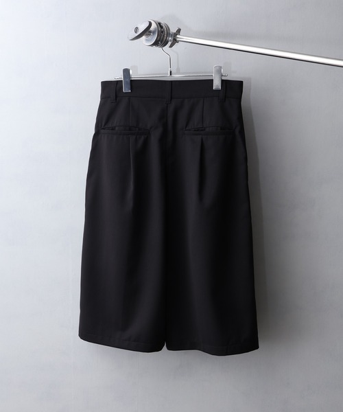 welise（ウェライズ）の「【welise/ウェライズ】ハイグレードヘビーTR  ジッパータックモードハーフスラックス（その他パンツ・メンズ・ブラック/グレー・L/M/S）」の14枚目の写真