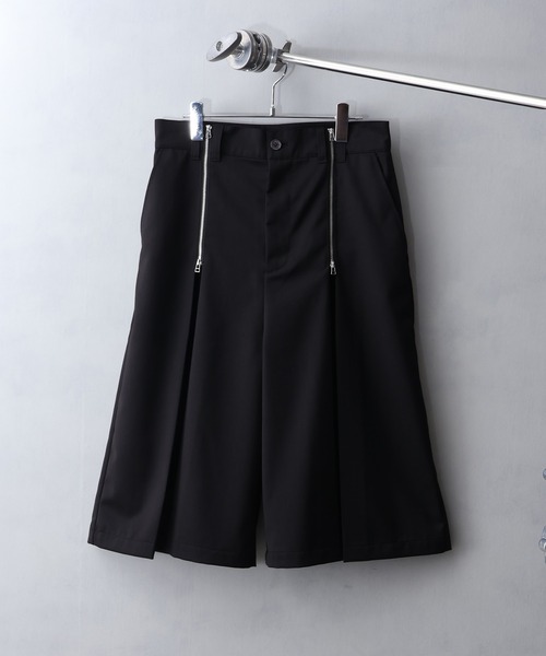 welise（ウェライズ）の「【welise/ウェライズ】ハイグレードヘビーTR  ジッパータックモードハーフスラックス（その他パンツ・メンズ・ブラック/グレー・L/M/S）」の21枚目の写真