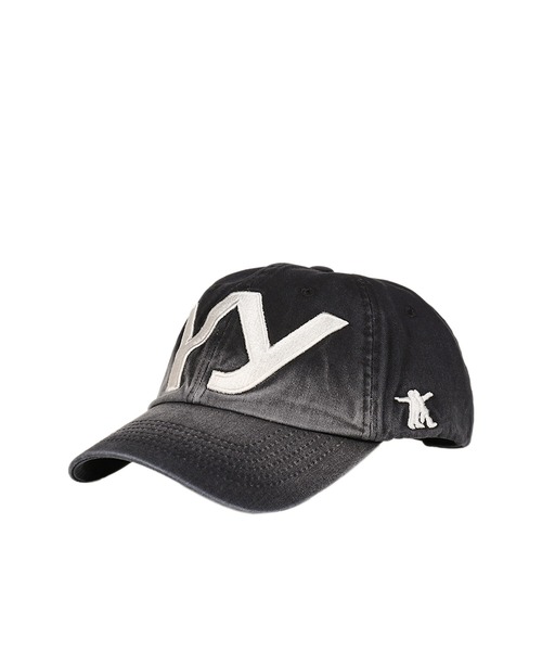 OPEN Yy（オープンワイワイ）の「YY GRADIENT BALL CAP（キャップ・レディース・ブラック/グリーン/チャコールグレー・OS）」の4枚目の写真