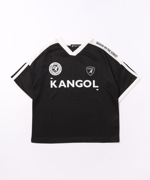 KANGOL（カンゴール）の「KANGOL DRYメッシュTシャツ（Tシャツ/カットソー・キッズ・ブラック/ホワイト・130cm/140cm/150cm/160cm）」の2枚目の写真