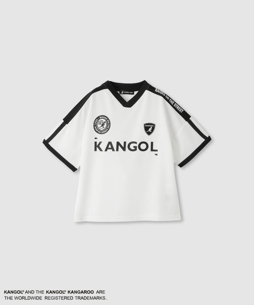 KANGOL(カンゴール)の「KANGOL DRYメッシュTシャツ(Tシャツ/カットソー・キッズ・ブラック/ホワイト・130cm/140cm/150cm/160cm)」の1枚目の写真