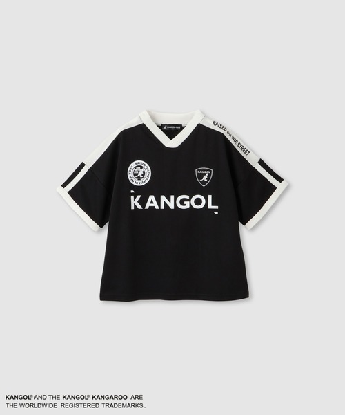 KANGOL(カンゴール)の「KANGOL DRYメッシュTシャツ(Tシャツ/カットソー・キッズ・ブラック/ホワイト・130cm/140cm/150cm/160cm)」の2枚目の写真