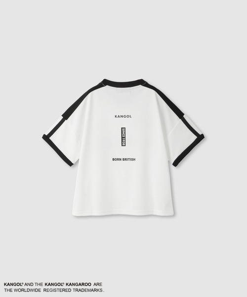 KANGOL(カンゴール)の「KANGOL DRYメッシュTシャツ(Tシャツ/カットソー・キッズ・ブラック/ホワイト・130cm/140cm/150cm/160cm)」の3枚目の写真