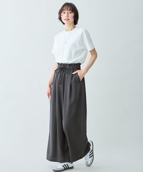 ANY(エニィ)の「プレミアムコットンベーシックTシャツ(Tシャツ/カットソー・レディース・ベージュ系/グレー系9/レッド系/ホワイト系/ブルー系/スカイブルー系/ダークブラウン系/ピンク系9・X-LARGE)」の13枚目の写真