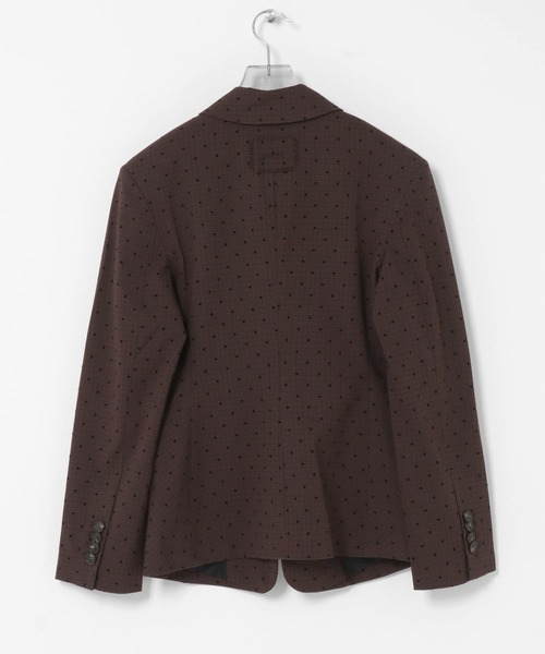 GANNI(ガニー)の「GANNI FLOCKCHECK SUITING BLAZER(テーラードジャケット・レディース・ブラウン・36)」の5枚目の写真