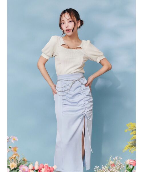 EATME（イートミー）の「パールチェーンベルト（ベルト・レディース・シルバー・FREE）」の3枚目の写真