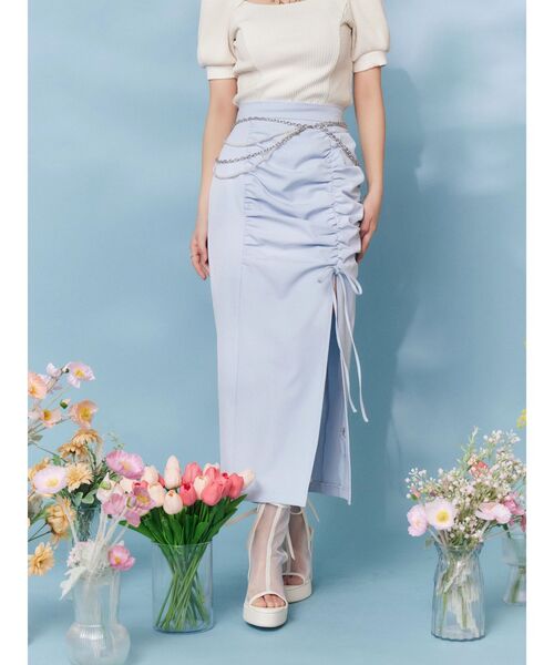 EATME（イートミー）の「パールチェーンベルト（ベルト・レディース・シルバー・FREE）」の5枚目の写真