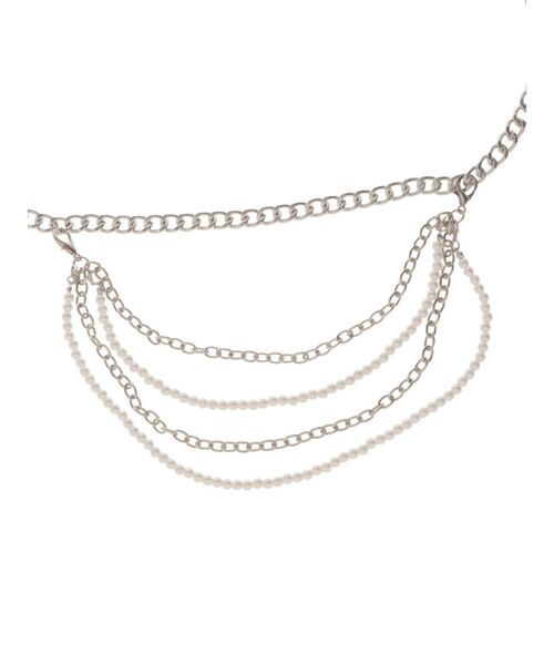 EATME（イートミー）の「パールチェーンベルト（ベルト・レディース・シルバー・FREE）」の6枚目の写真