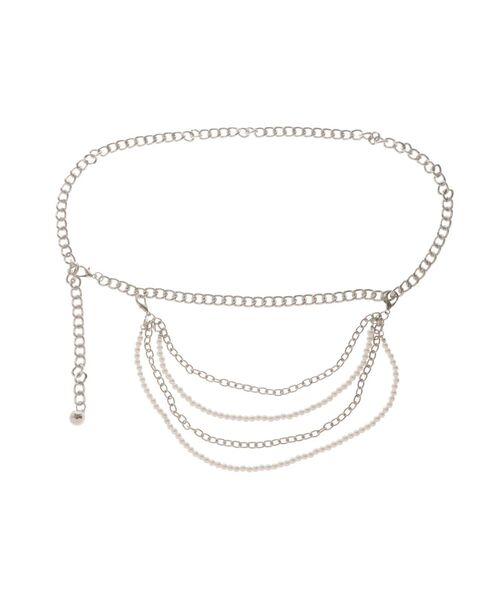 EATME（イートミー）の「パールチェーンベルト（ベルト・レディース・シルバー・FREE）」の9枚目の写真