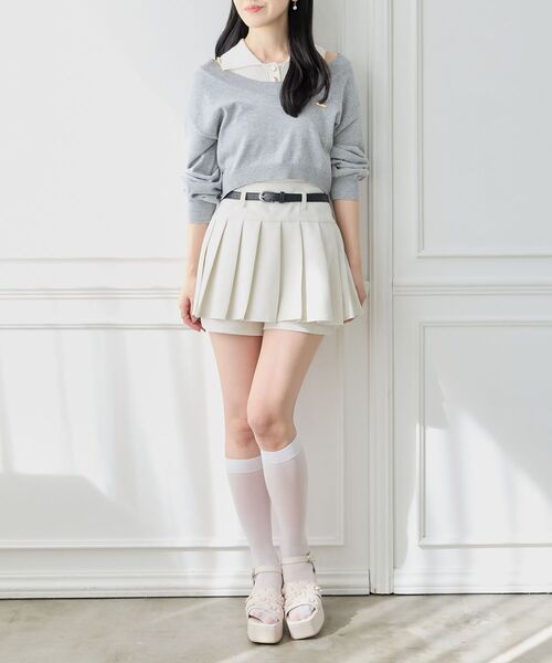 MAJESTIC LEGON(マジェスティックレゴン)の「キルティングビジューリボンサンダル(サンダル・レディース・アイボリー/ブラック・SMALL/MEDIUM/LARGE/X-LARGE)」の14枚目の写真