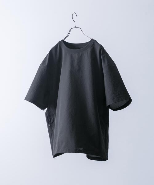 EKAL(エカル)の「『吸水速乾/通気性/軽量』DOT AIR SHORT-SLEEVE PULLOVER(Tシャツ/カットソー・メンズ・チャコールグレー/ネイビー/ブラック/ブラウン・LARGE/MEDIUM)」の2枚目の写真