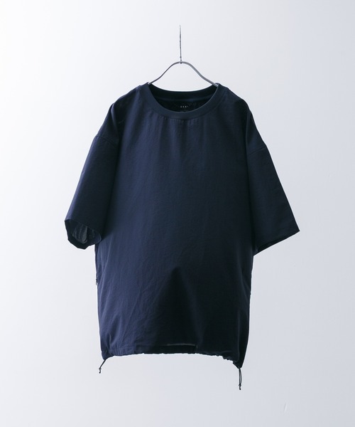 EKAL（エカル）の「DOT AIR SHORT-SLEEVE PULLOVER（Tシャツ/カットソー・メンズ・チャコールグレー/ネイビー/ブラック/ブラウン・LARGE/MEDIUM）」の4枚目の写真