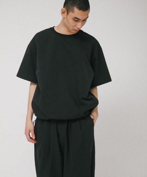 EKAL（エカル）の「DOT AIR SHORT-SLEEVE PULLOVER（Tシャツ/カットソー・メンズ・チャコールグレー/ネイビー/ブラック/ブラウン・LARGE/MEDIUM）」の6枚目の写真