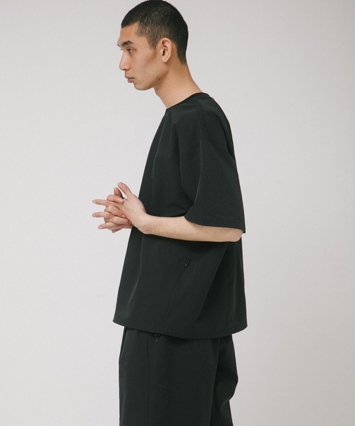 EKAL（エカル）の「DOT AIR SHORT-SLEEVE PULLOVER（Tシャツ/カットソー・メンズ・チャコールグレー/ネイビー/ブラック/ブラウン・LARGE/MEDIUM）」の7枚目の写真