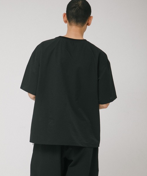 EKAL（エカル）の「DOT AIR SHORT-SLEEVE PULLOVER（Tシャツ/カットソー・メンズ・チャコールグレー/ネイビー/ブラック/ブラウン・LARGE/MEDIUM）」の8枚目の写真